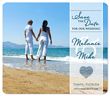 "Rustic Love" Save the Date Magnet