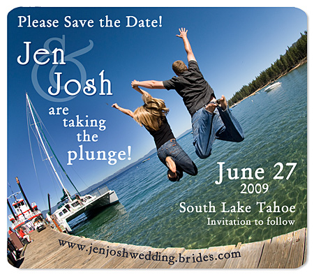 Save the Date Wedding Magnet