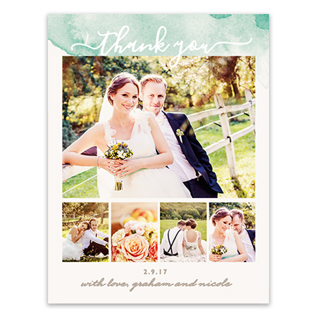 Wedding Thank You Magnet - Circle Date